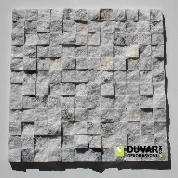 Kırçıllı Beyaz Patlatma Taş 2.3x2.3 cm / Zevkinizi Duvarlarınıza Yansıtın /M2 Fiyatı:00TL