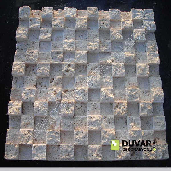 Klasik Traverten- 2.3x2.3cm Patlatma Taş Fiyatları ve Modelleri /M2 Fiyatı:00